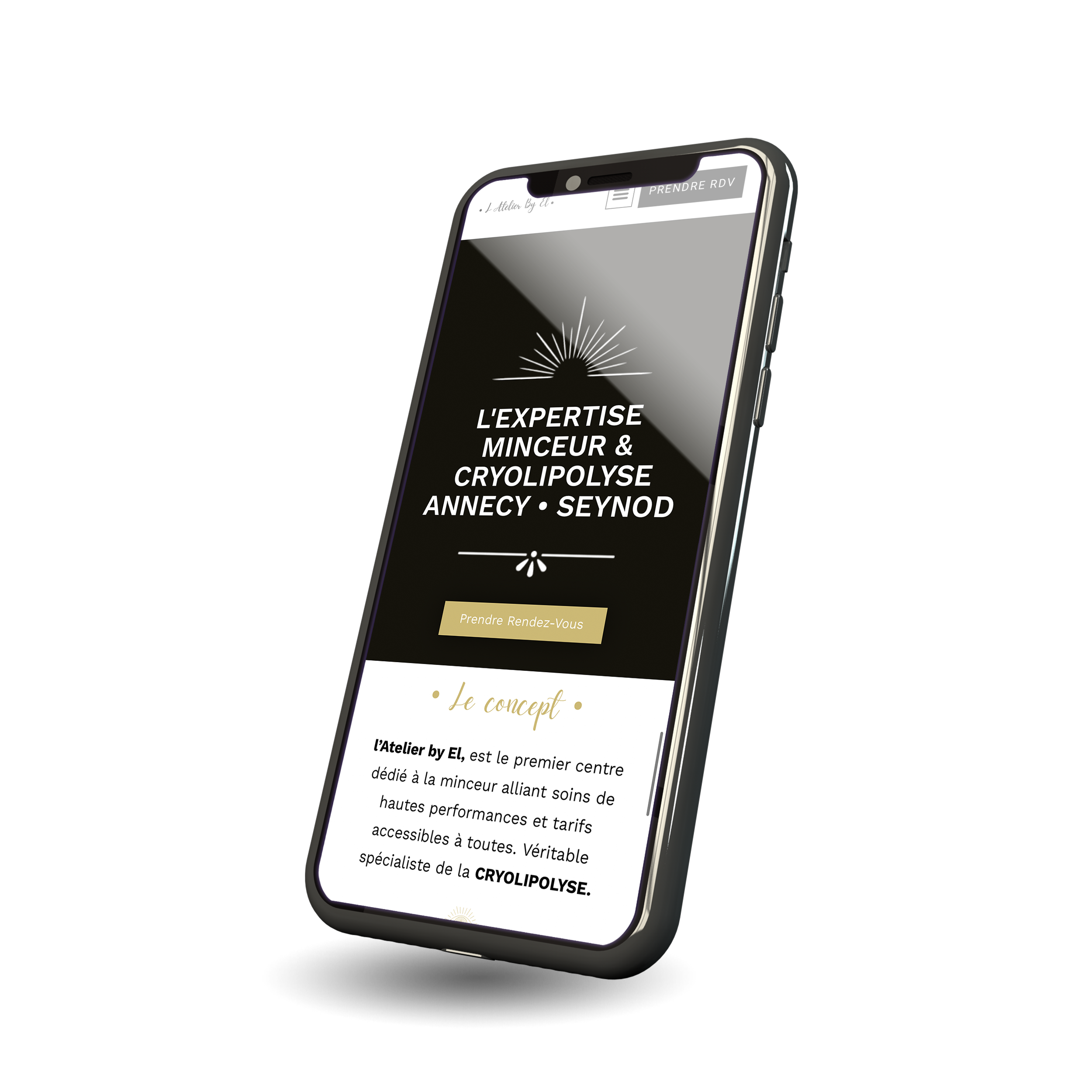 version mobile du site l'aterlier by el expert