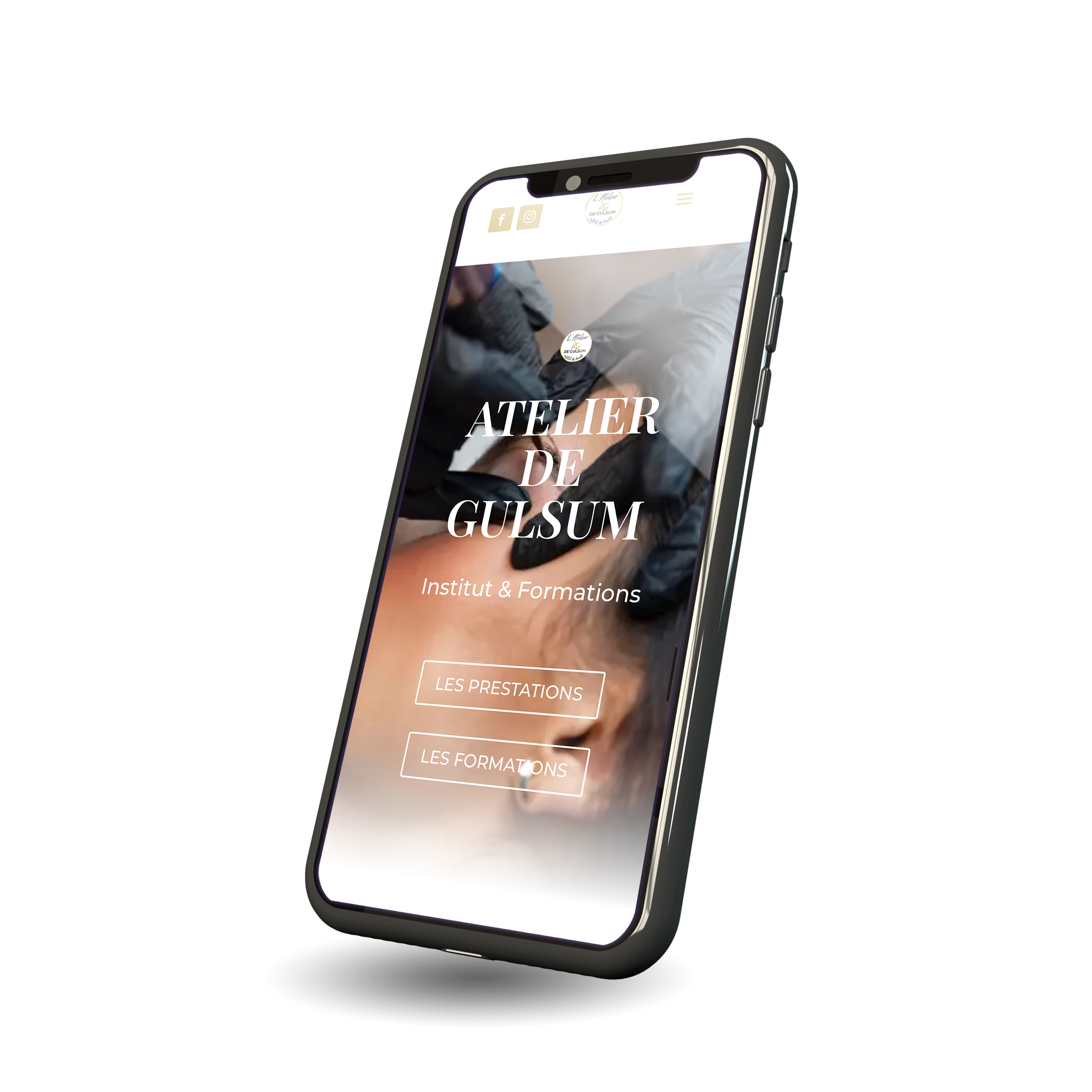 version mobile du site l'atelier de Gulsum