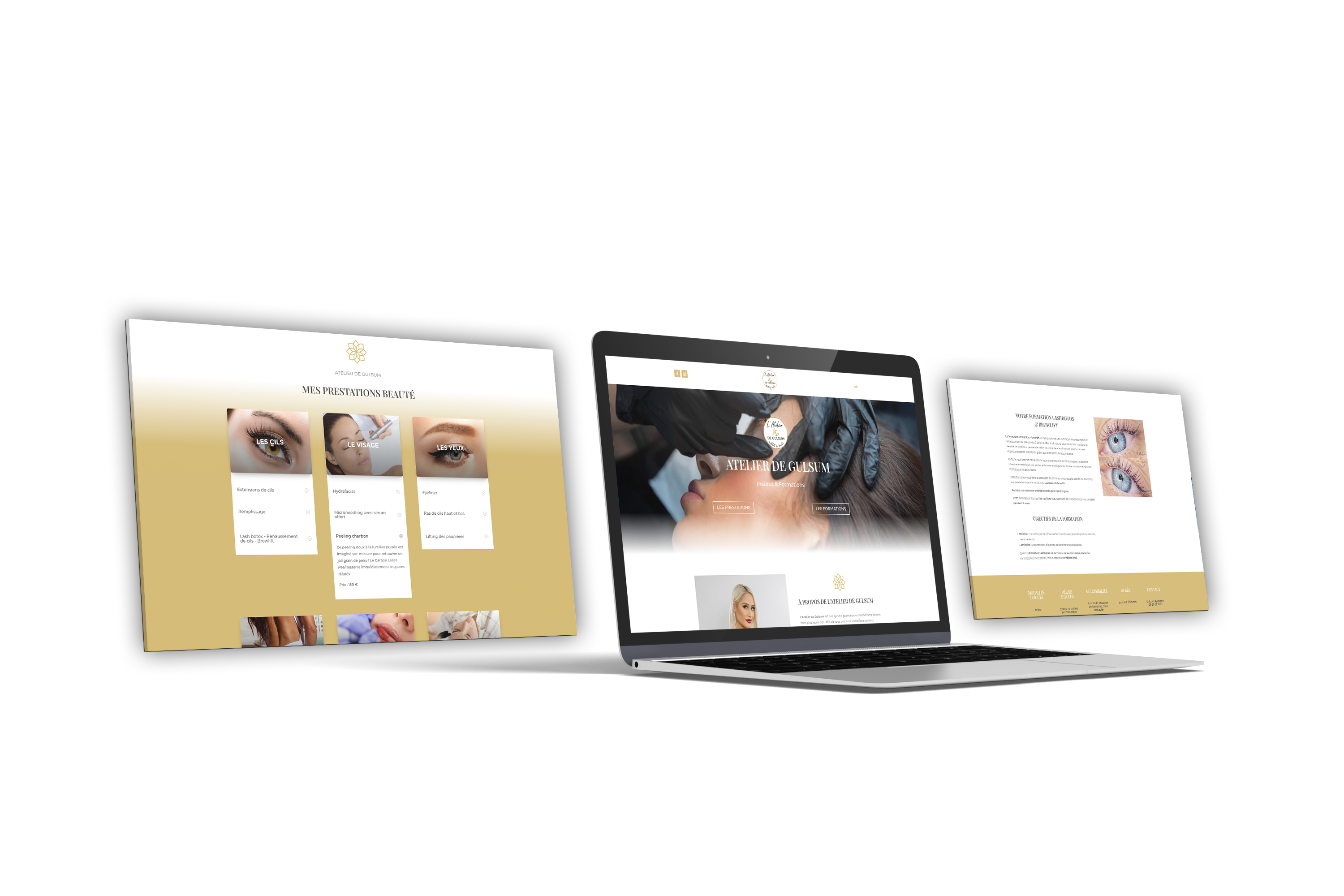 version desktop du site l'atelier de Gulsum