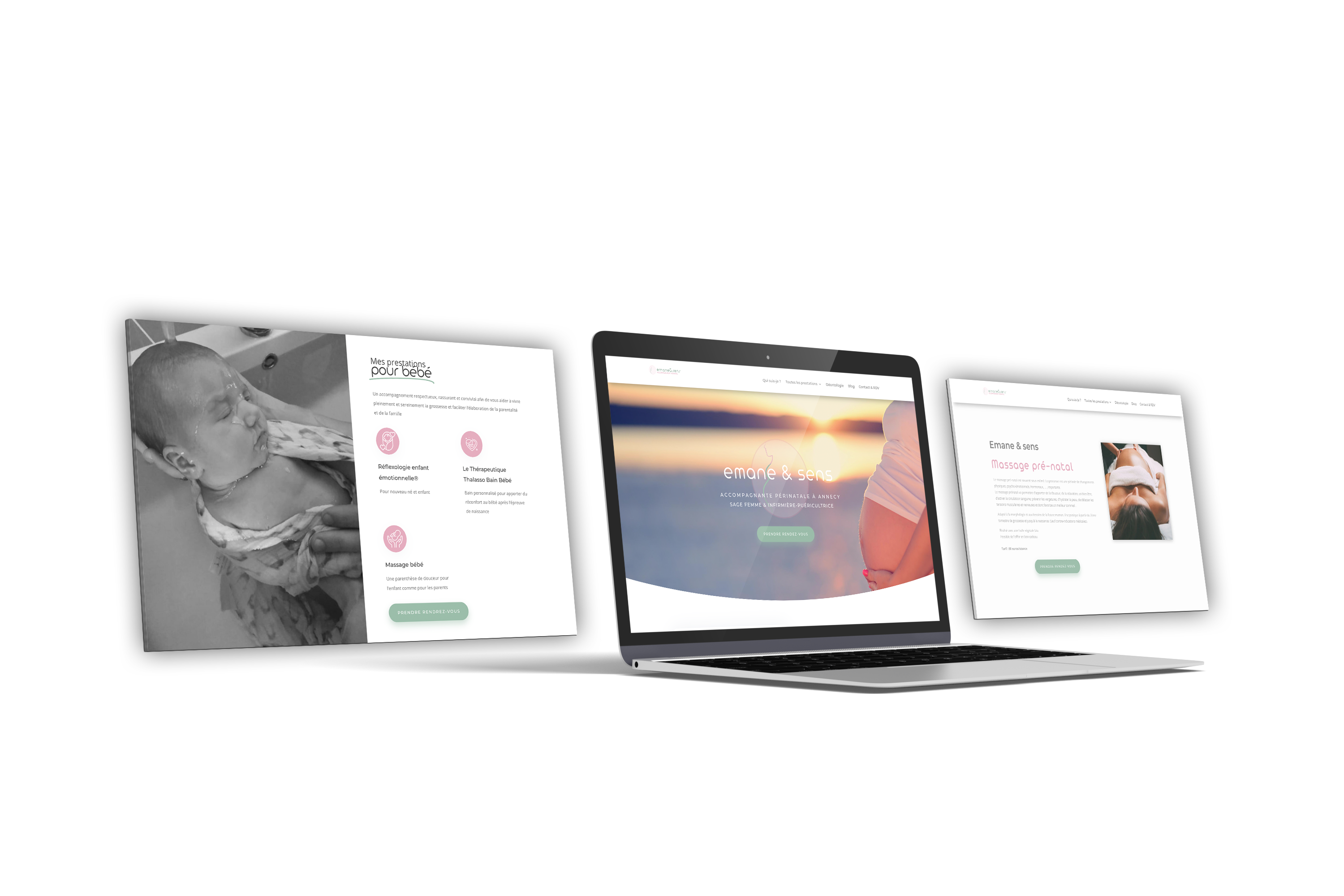 version desktop du site emane et sens