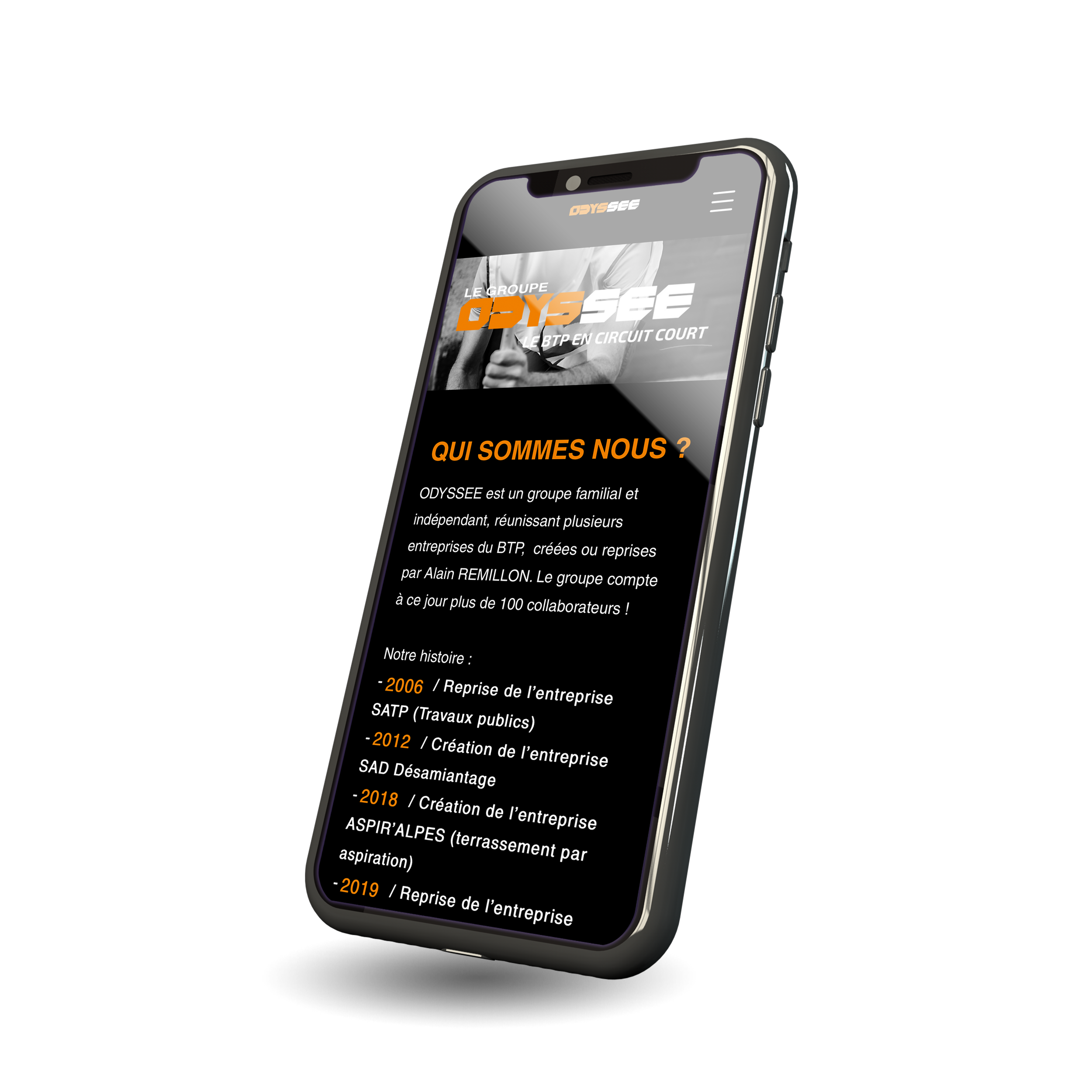 version mobile du site odyssee