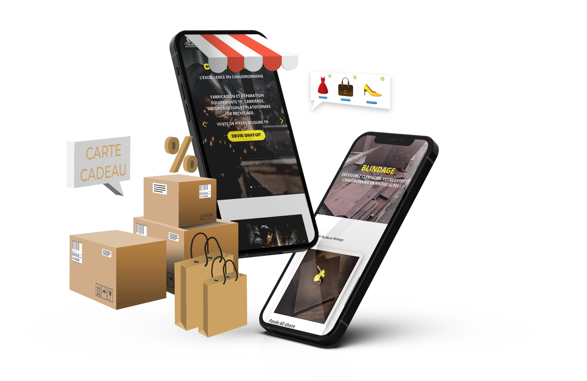 e-commerce-illu clem'acier - boutique tp en ligne