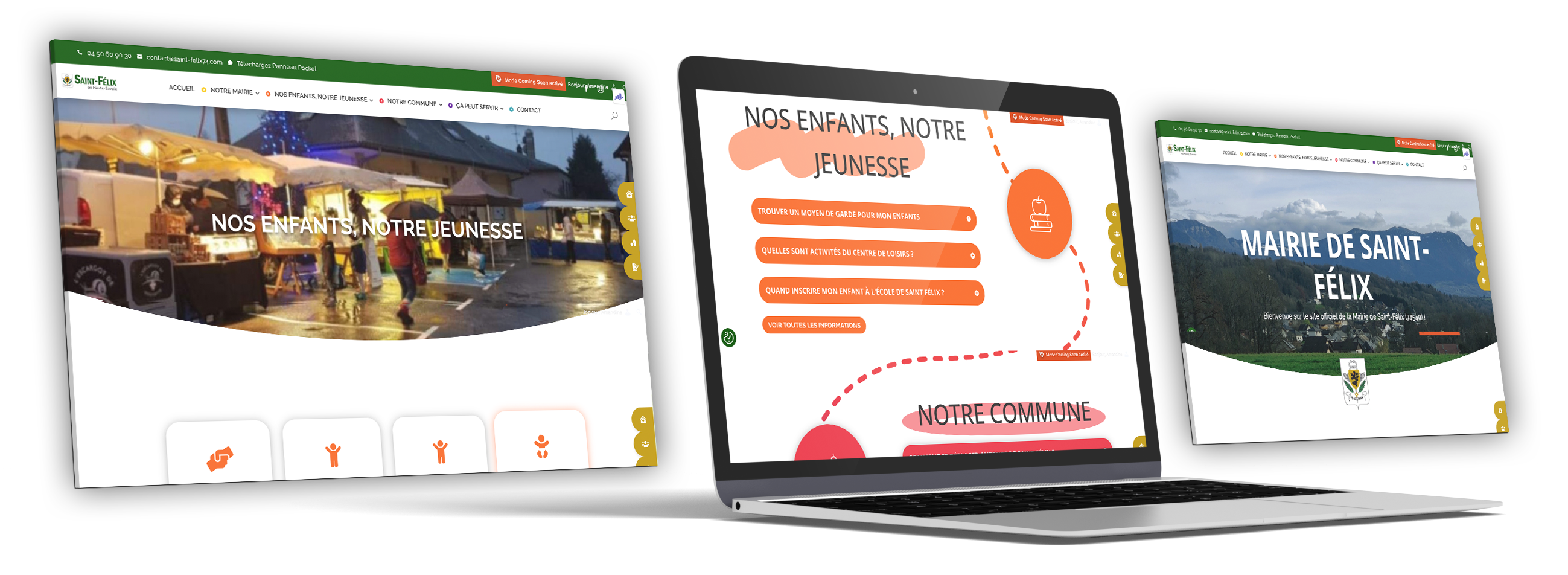 mockup laptop Orsapa TP - creation de site internet - et maintenance SEO