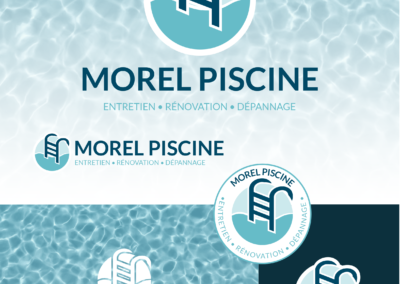 Morel piscine - cfeation logo - creation site internet - charte graphique